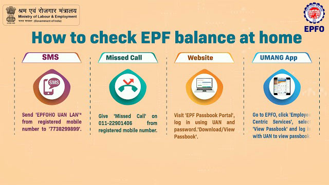 Check your #EPF balance right from home.