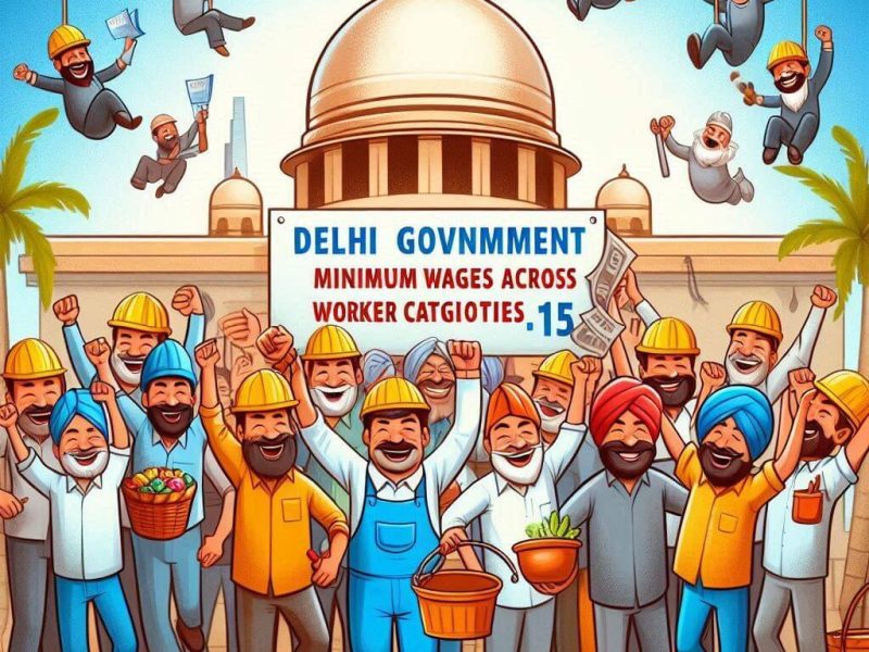 Delhi Government Increases Minimum Wages Across Worker Categories