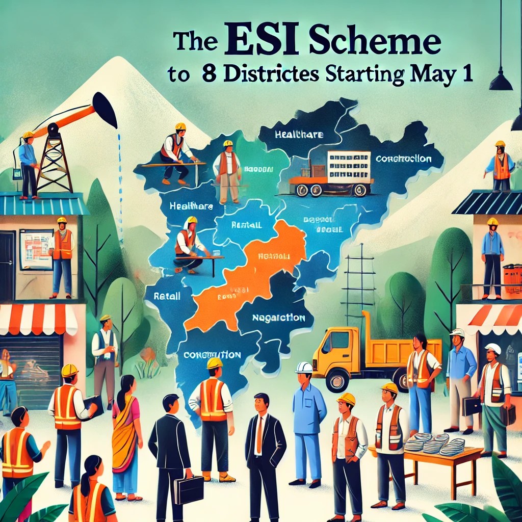 ESI Scheme Expanded to 8 Districts in Nagaland from May 1, 2025