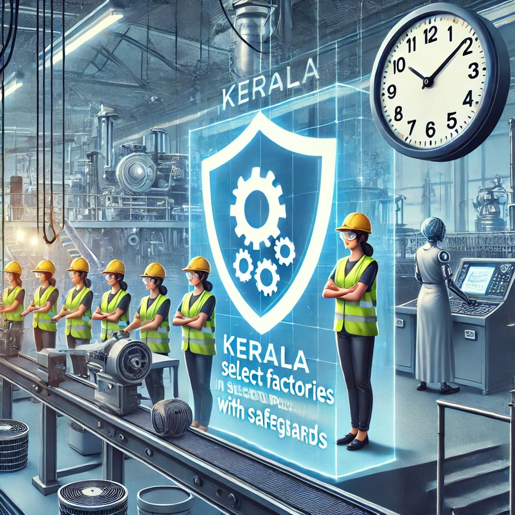 Kerala Permits Women to Work in Select Factories Until 10 PM – With Mandatory Safeguards
