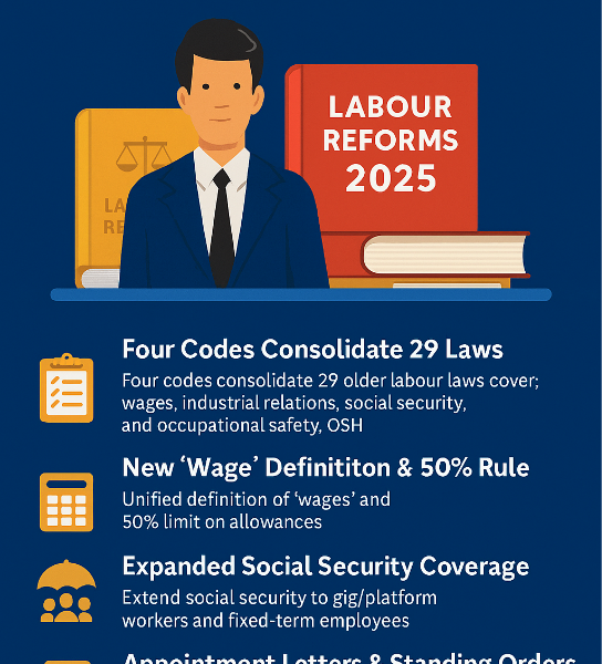 India’s New Labour Codes (2025): Key Reforms, Big Changes, And What Employers Must Do Now