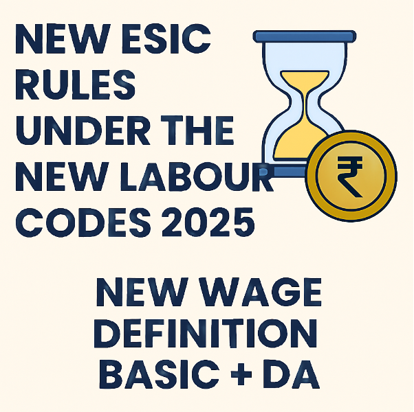New ESIC Rule 2025 – 2026 Explained — How The New Labour Codes Change ESIC Applicability & Salary Structure