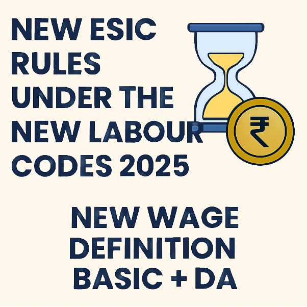 New ESIC Rule 2025 – 2026 Explained — How The New Labour Codes Change ESIC Applicability & Salary Structure