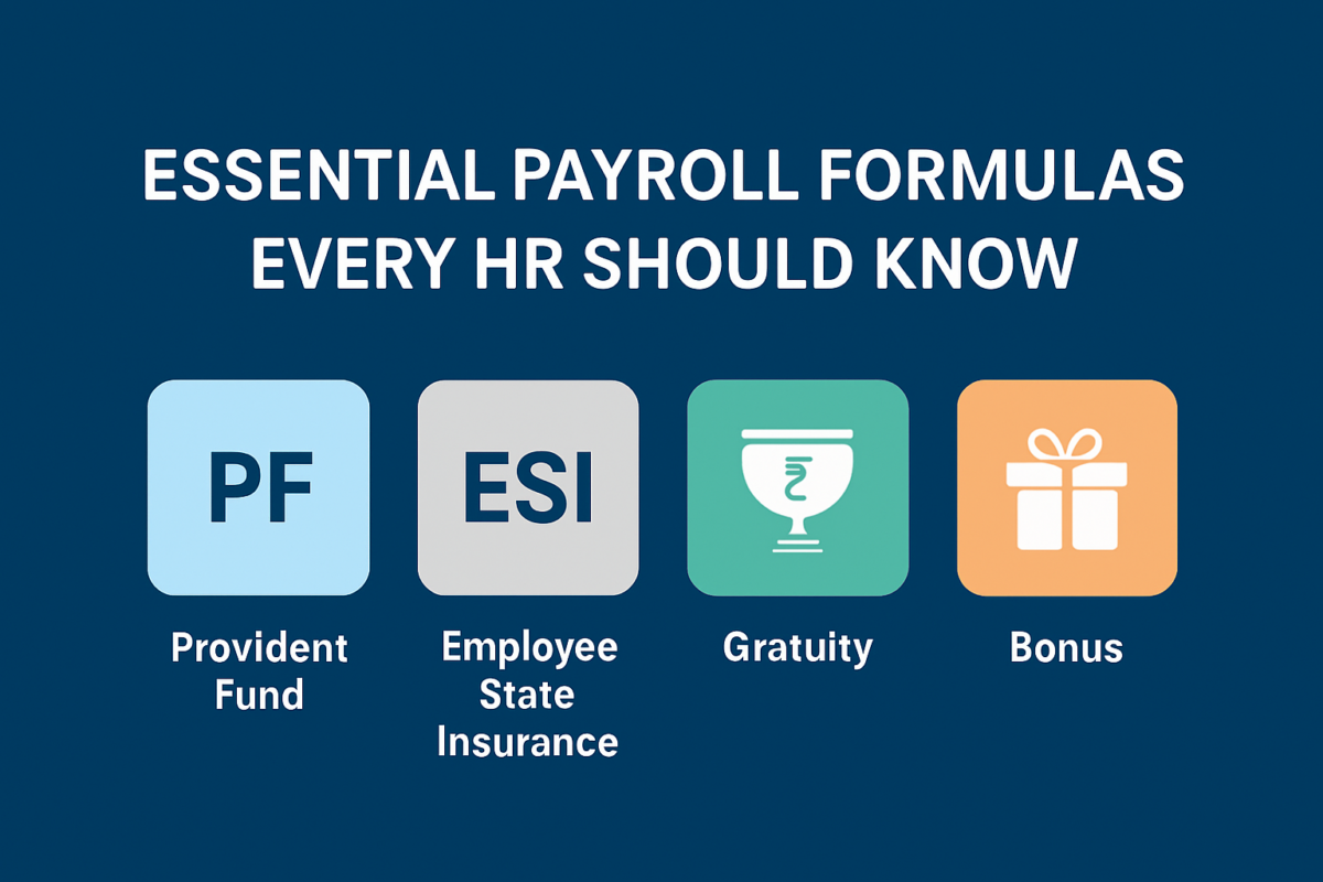 Essential payroll formulas every HR should know in India