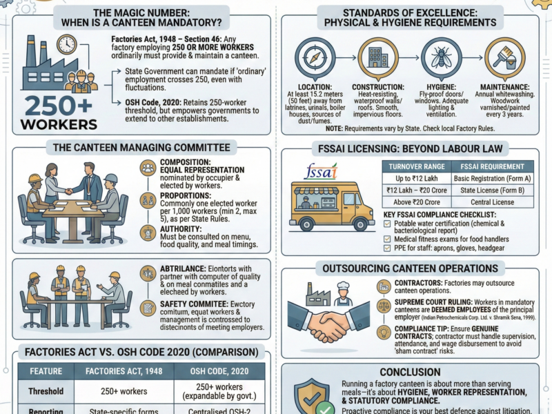 Factory Canteen Compliance in India: Is Your Kitchen Legal?