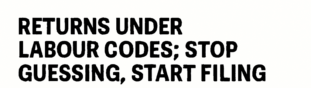 Labour Codes transition: Which returns should you file today?