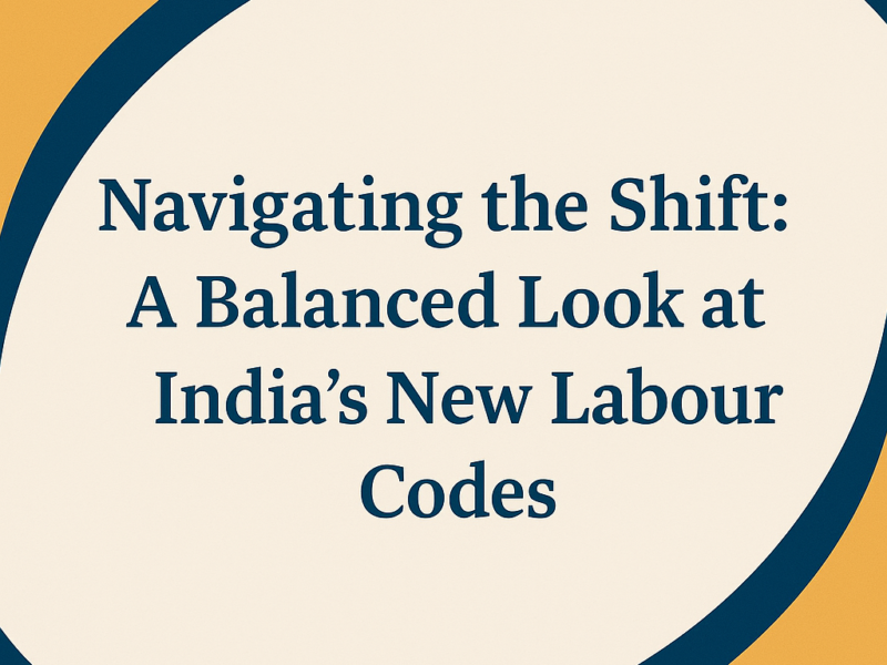Navigating the Shift: A Balanced Look at India's New Labour Codes