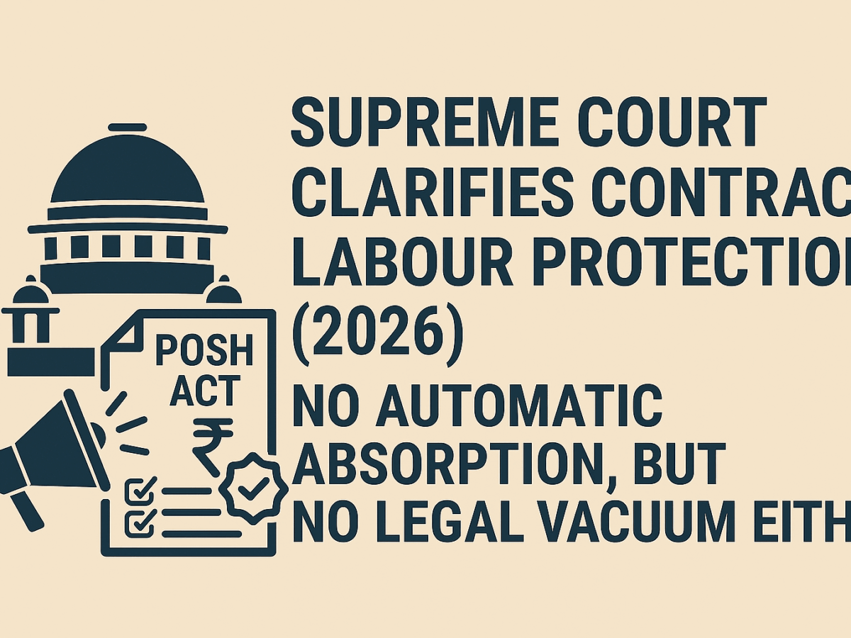 Supreme-Court-Clarifies-Contract-Labour-Protections-2026-No-Automatic-Absorption,But-No-Legal-Vacuum-Either