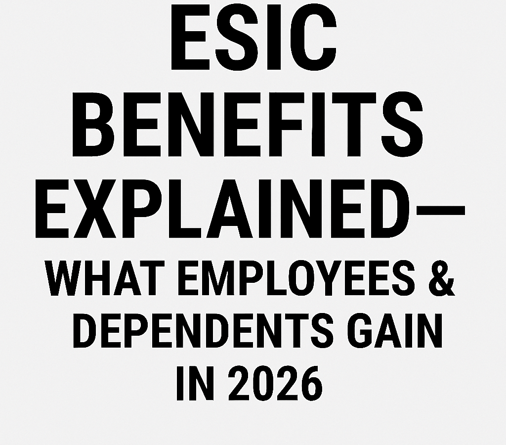 ESIC Benefits Explained - What Employees & Dependents Gain in 2026