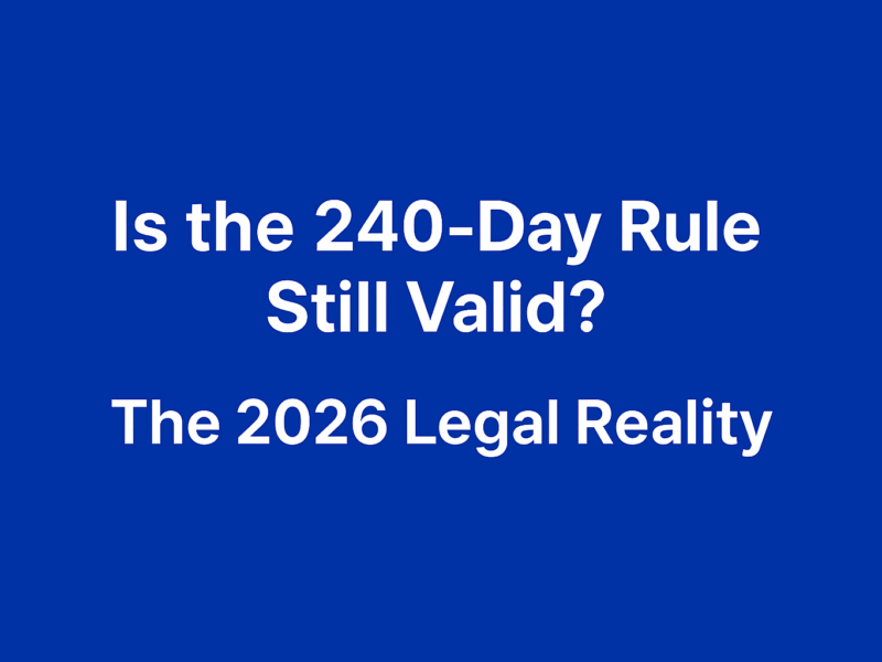 Is the 240-Day Rule Still Valid? The 2026 Legal Reality