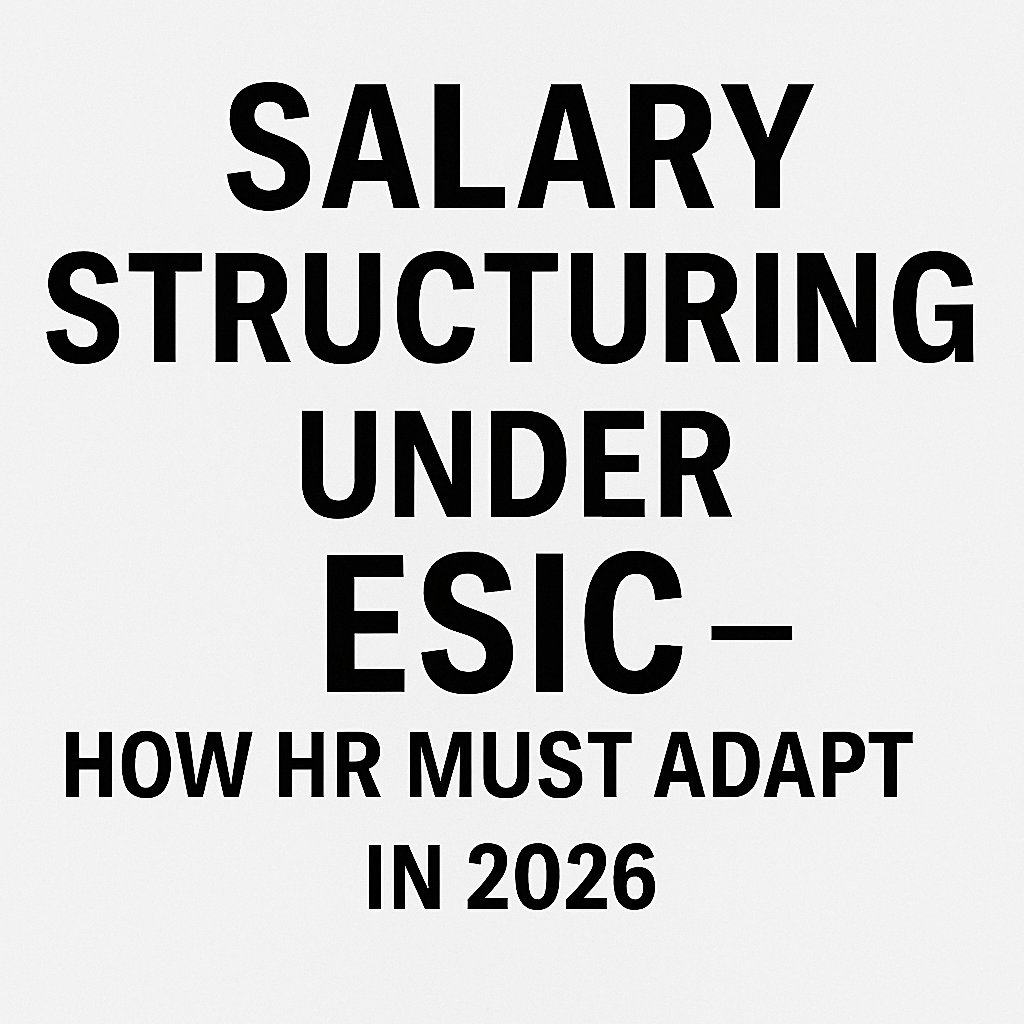 Salary Structuring Under ESIC - How HR Must Adapt in 2026