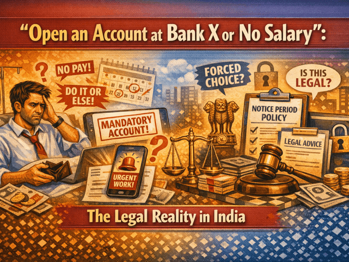 “Open an Account at Bank X or No Salary”: The Legal Reality in India