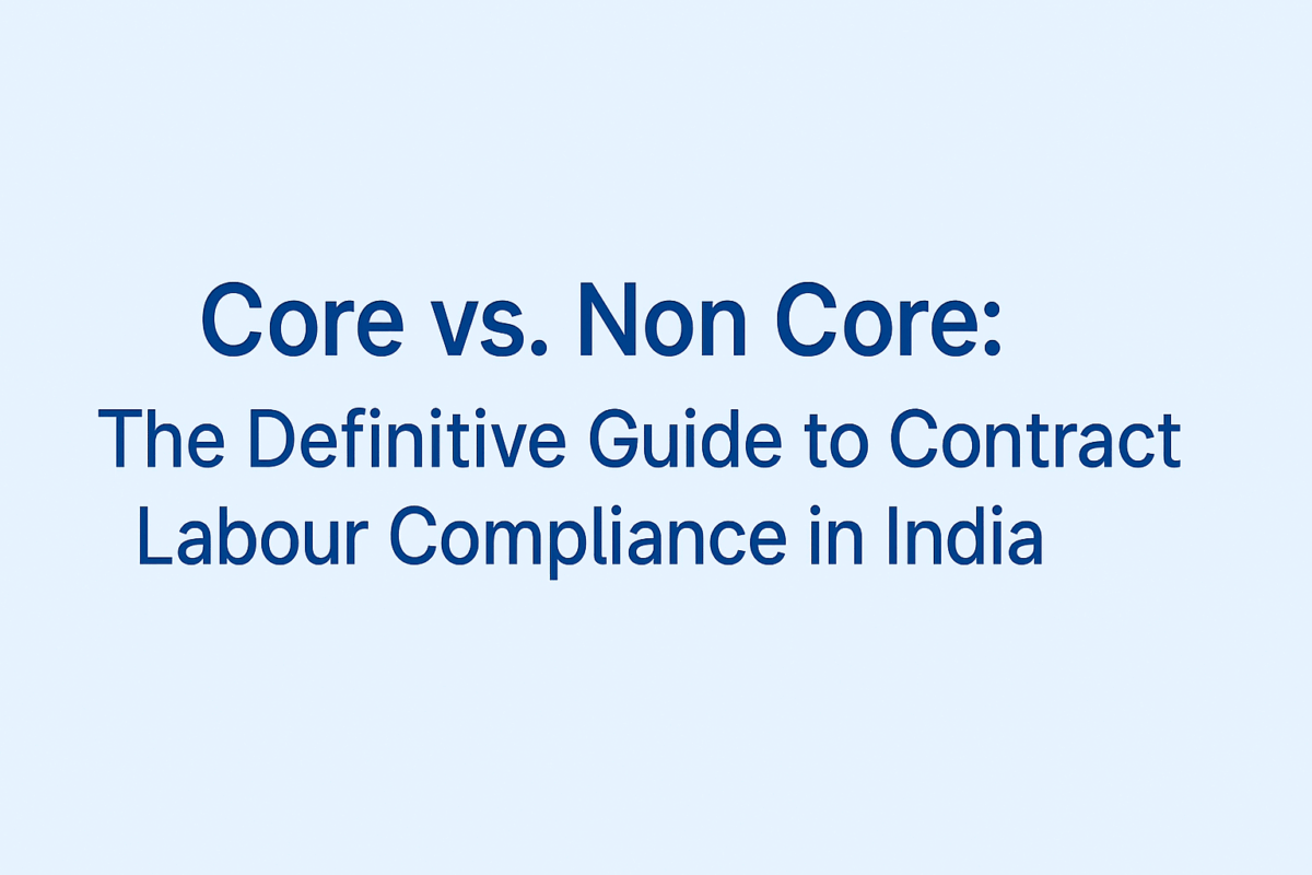 Core vs. Non Core: The Definitive Guide to Contract Labour Compliance in India