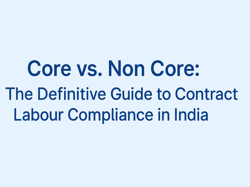 Core vs. Non Core: The Definitive Guide to Contract Labour Compliance in India