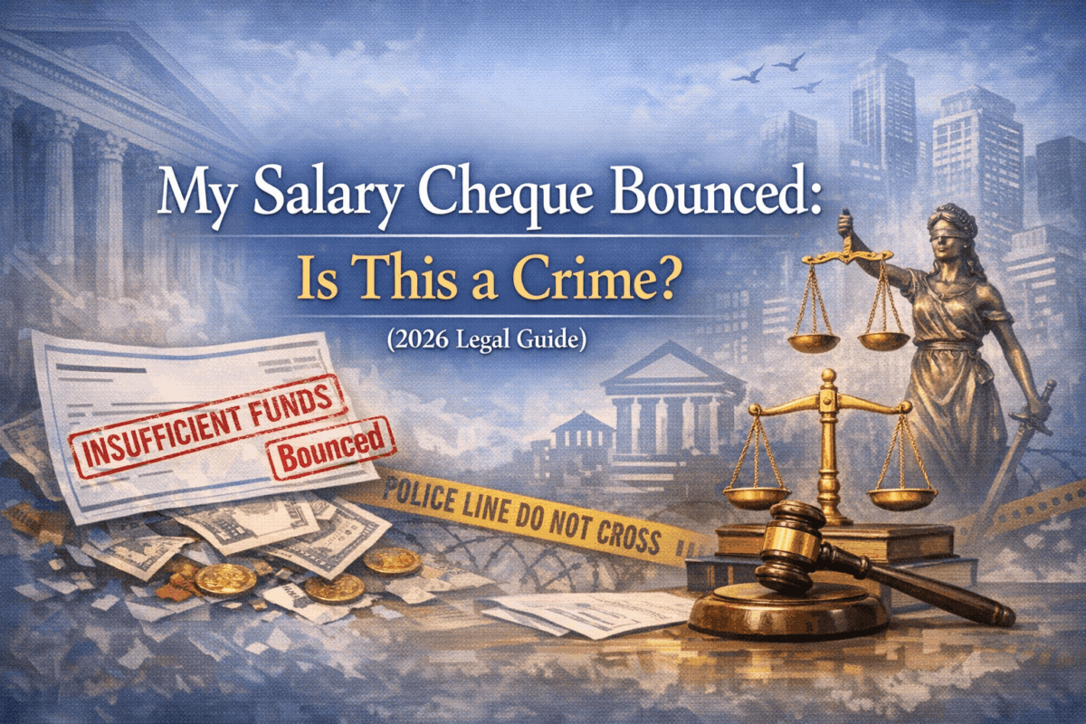 My Salary Cheque Bounced: Is This a Crime? (2026 Legal Guide)