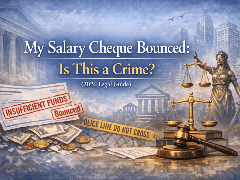 My Salary Cheque Bounced: Is This a Crime? (2026 Legal Guide)
