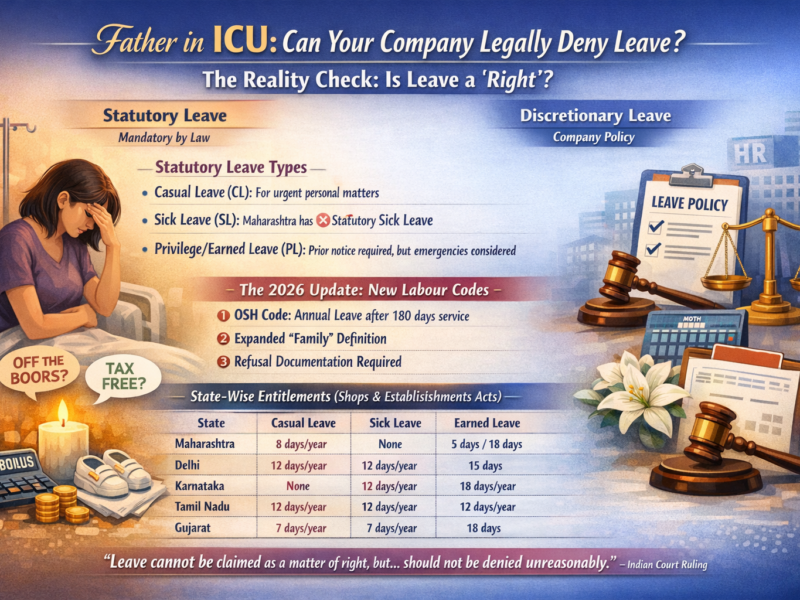 Father in ICU: Can Your Company Legally Deny Leave?