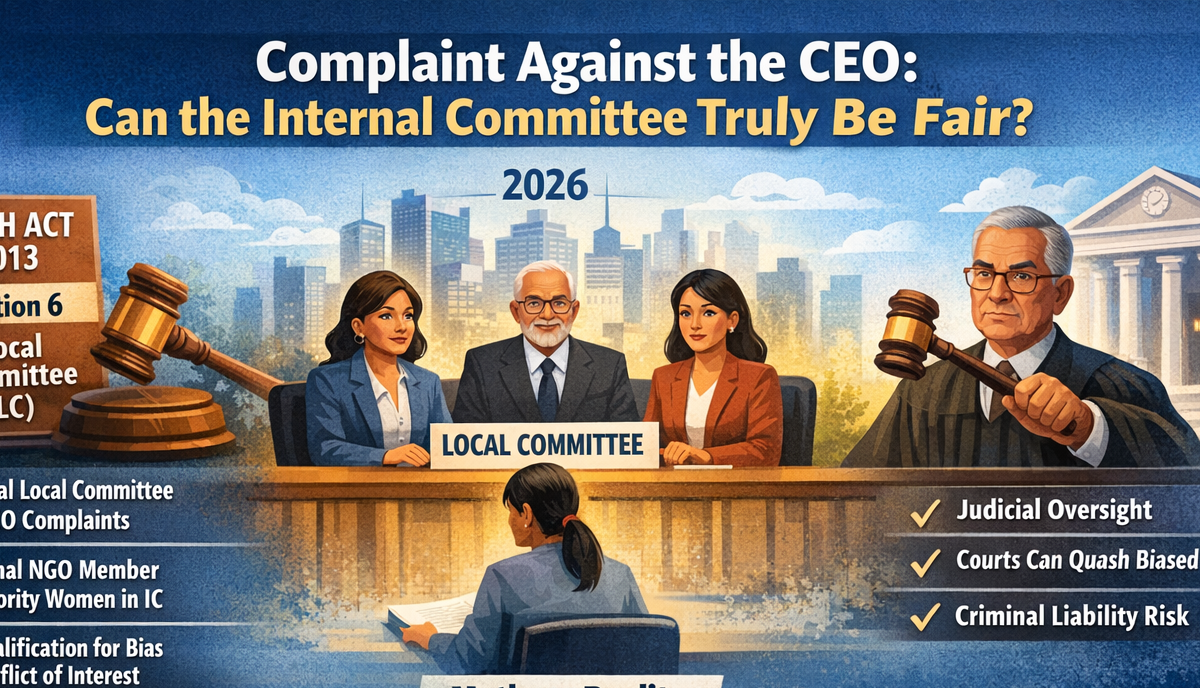 Complaint Against the CEO: Can the Internal Committee Truly Be Fair?