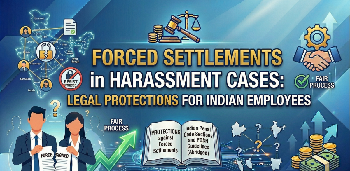 Forced Settlements in Harassment Cases: Legal Protections for Indian Employees