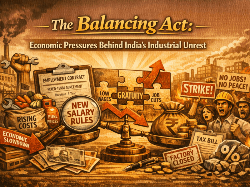 The Balancing Act: Economic Pressures Behind India’s Industrial Unrest