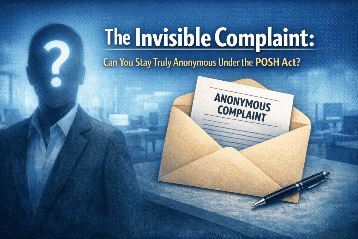 The Invisible Complaint: Can You Stay Truly Anonymous Under the POSH Act?
