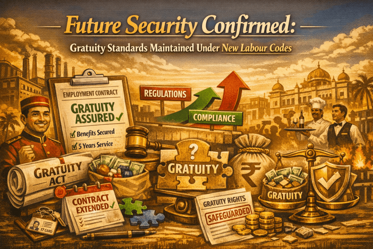 Future Security Confirmed: Gratuity Standards Maintained Under New Labour Codes