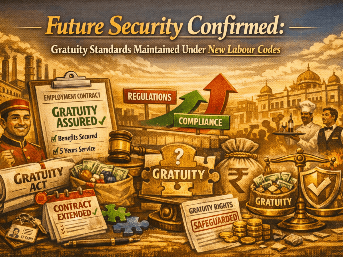 Future Security Confirmed: Gratuity Standards Maintained Under New Labour Codes