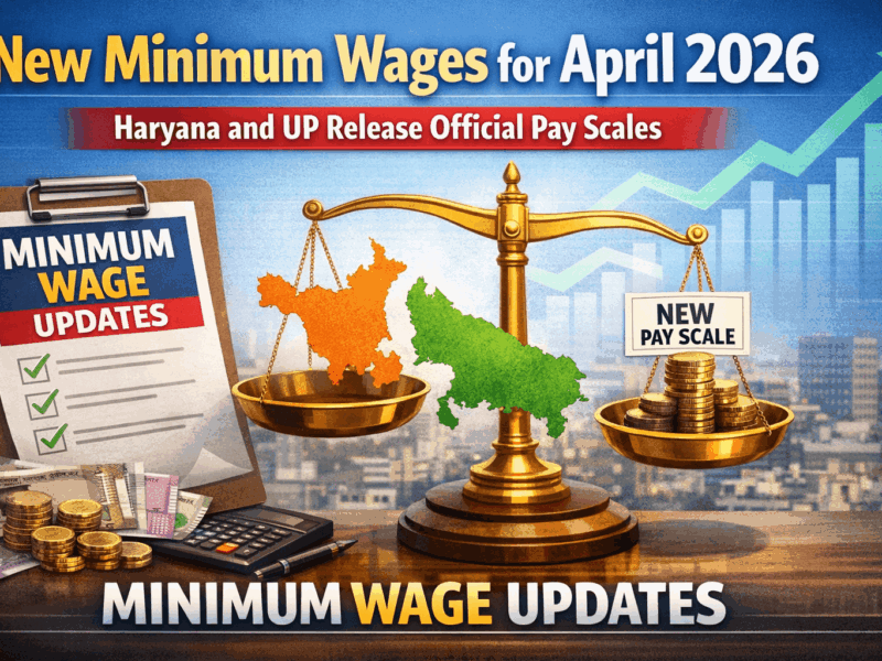 New Minimum Wages for April 2026: Haryana and UP Release Official Pay Scales
