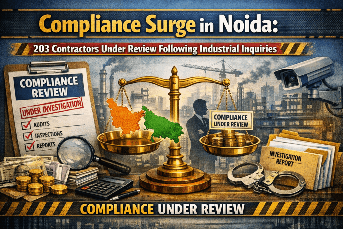 Compliance Surge in Noida: 203 Contractors Under Review Following Industrial Inquiries