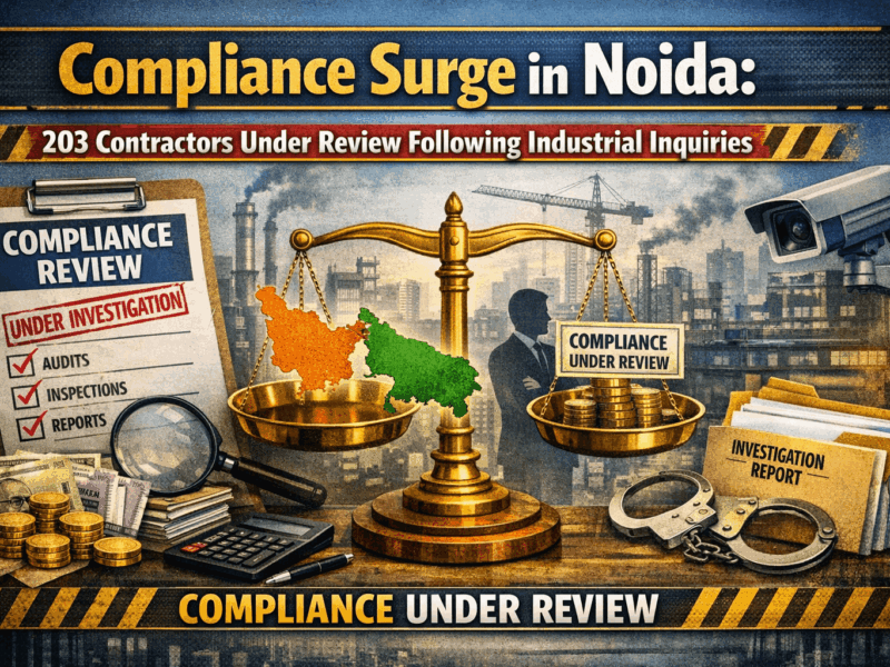 Compliance Surge in Noida: 203 Contractors Under Review Following Industrial Inquiries