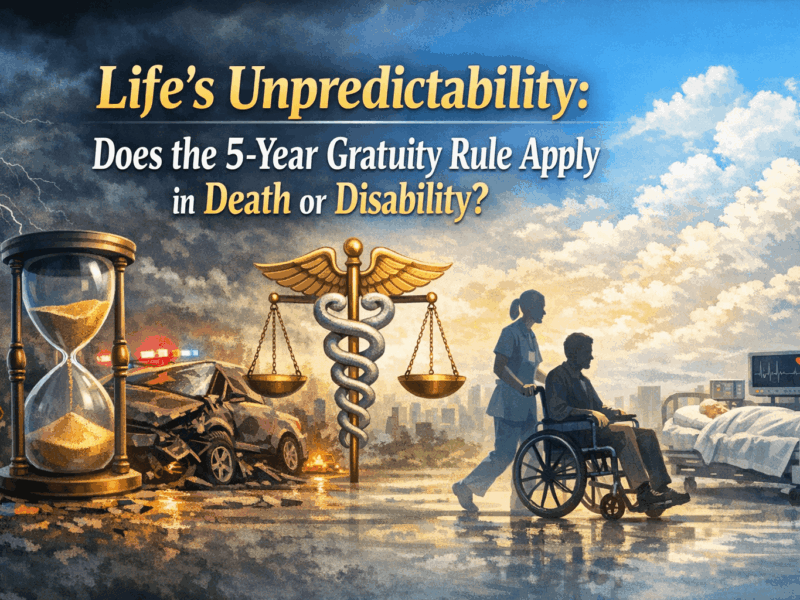 Life’s Unpredictability: Does the 5-Year Gratuity Rule Apply in Death or Disability?
