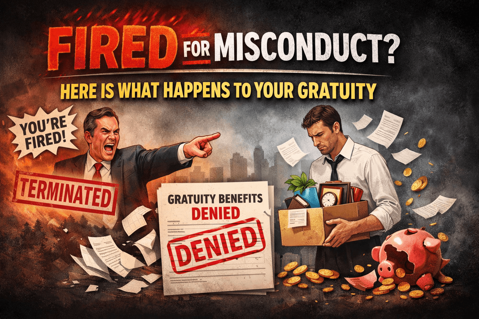 Fired for Misconduct? Here is What Happens to Your Gratuity