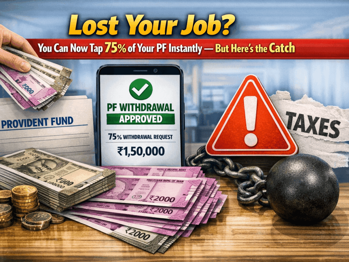 Lost Your Job? You Can Now Tap 75% of Your PF Instantly — But Here's the Catch