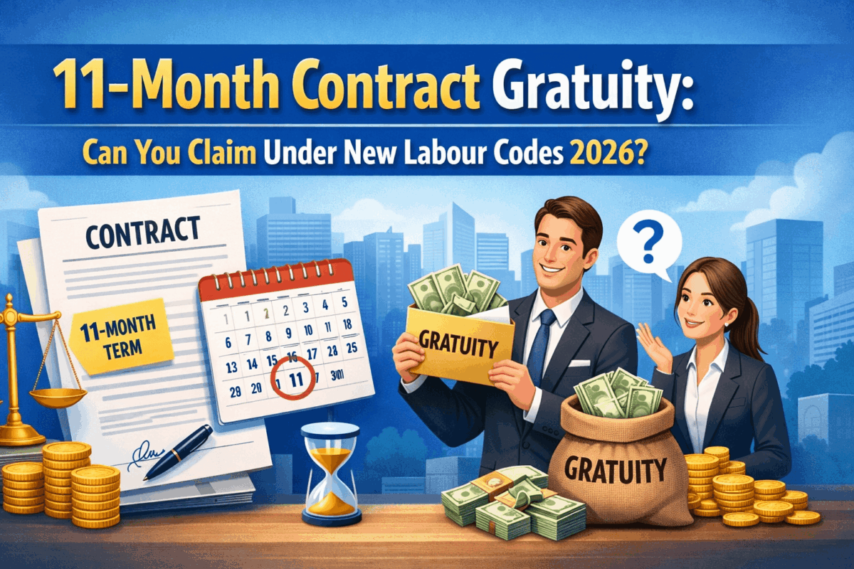 11-Month Contract Gratuity: Can You Claim Under New Labour Codes 2026?