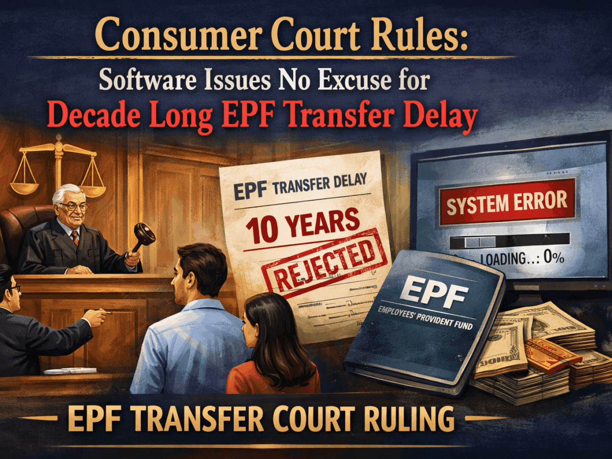 Consumer Court Rules Software Issues No Excuse for Decade Long EPF Transfer Delay