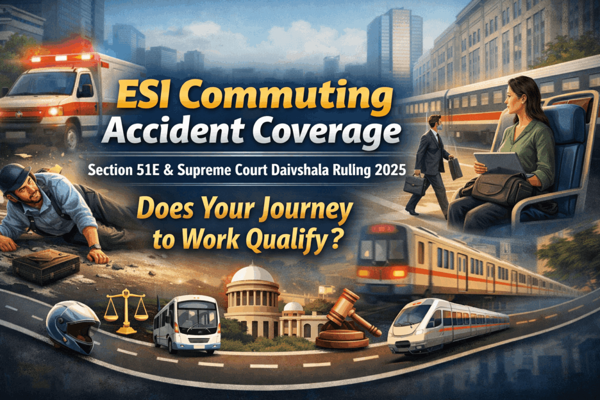 ESI Commuting Accident Coverage: Section 51E & Supreme Court Daivshala Ruling 2025 – Does Your Journey to Work Qualify?