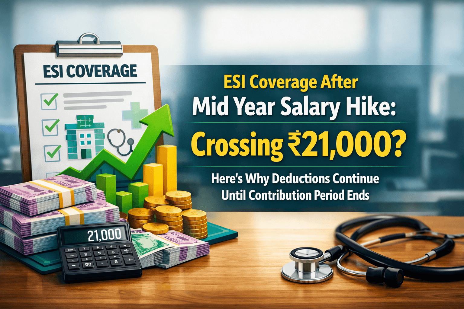 ESI Coverage After Mid Year Salary Hike: Crossing ₹21,000? Here’s Why Deductions Continue Until Contribution Period Ends