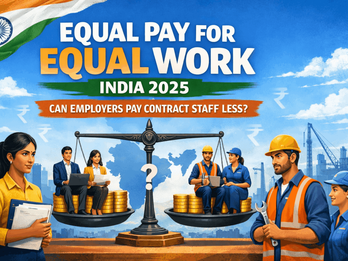 Equal Pay for Equal Work India 2025: Can Employers Pay Contract Staff Less?