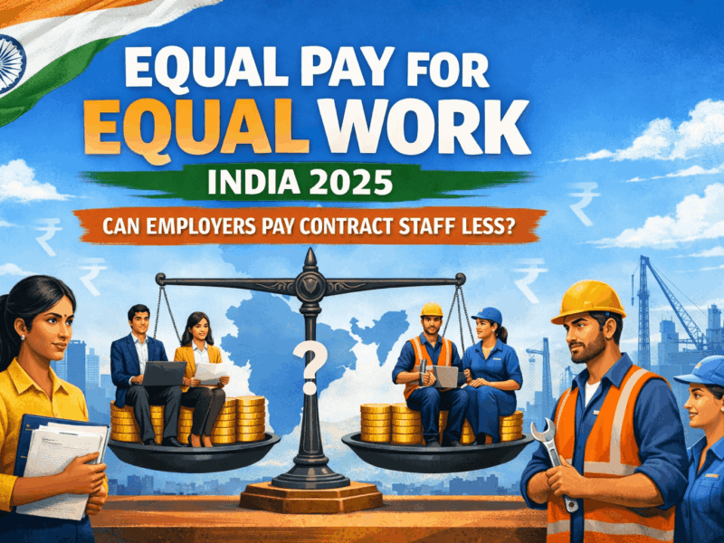 Equal Pay for Equal Work India 2025: Can Employers Pay Contract Staff Less?
