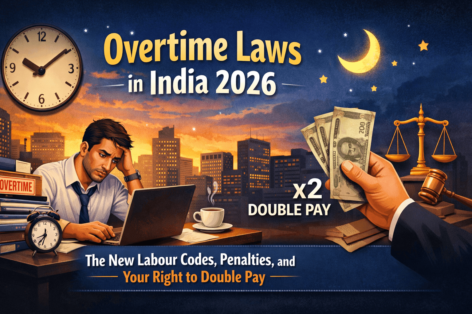 Overtime Laws in India 2026: The New Labour Codes, Penalties, and Your Right to Double Pay
