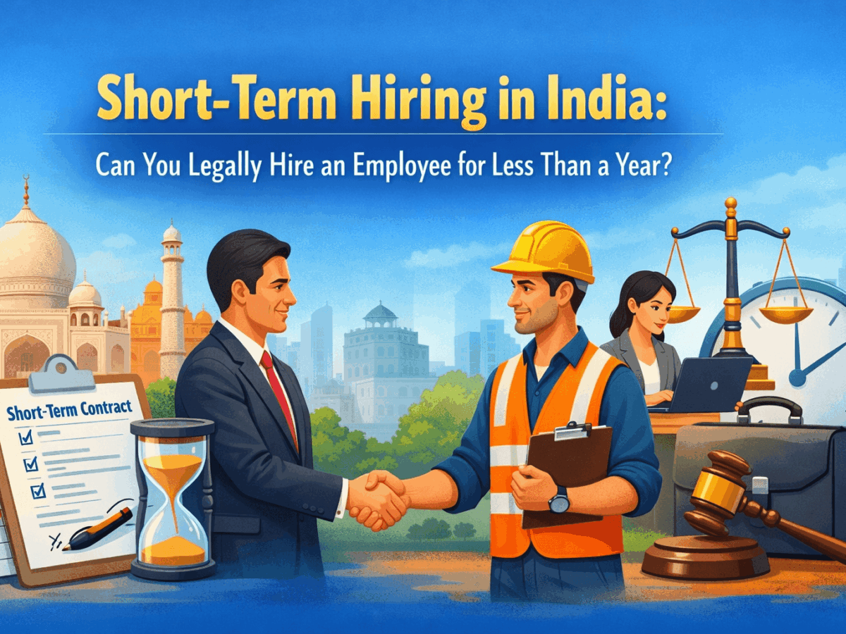 Short‑Term Hiring in India: Can You Legally Hire an Employee for Less Than a Year?