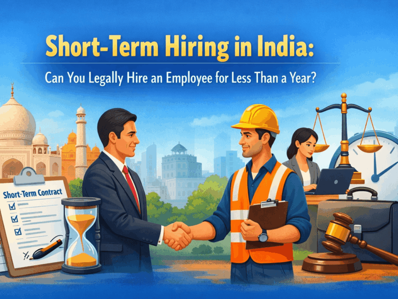 Short‑Term Hiring in India: Can You Legally Hire an Employee for Less Than a Year?