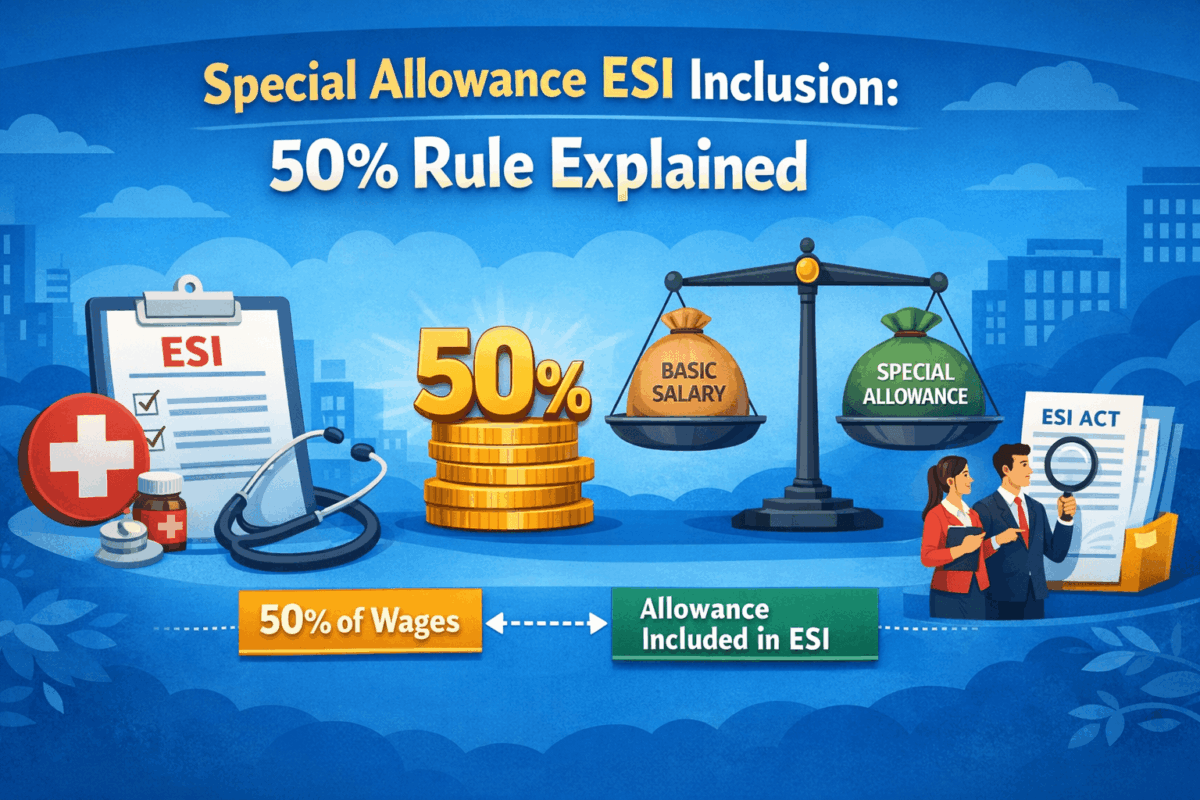 Special Allowance ESI Inclusion: 50% Rule Explained