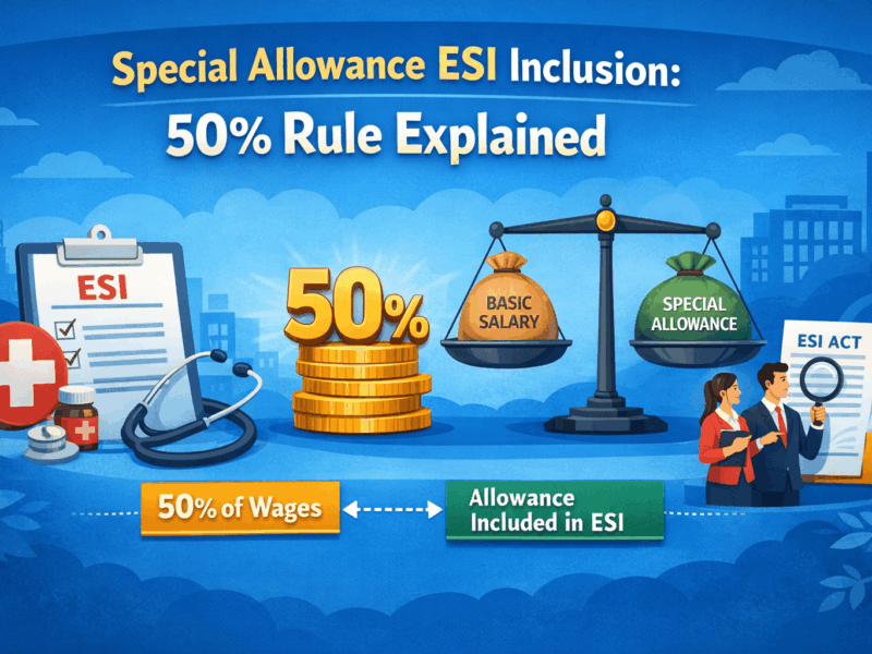 Special Allowance ESI Inclusion: 50% Rule Explained