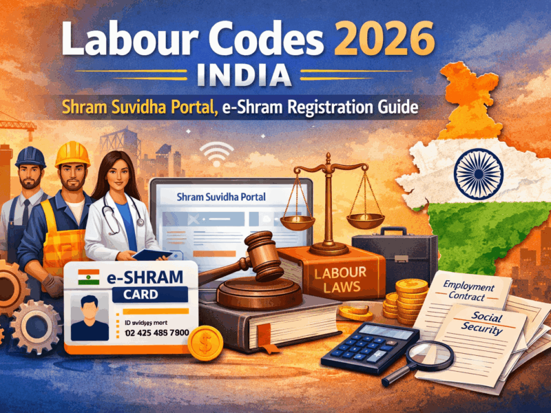 Labour Codes 2026 India: Shram Suvidha Portal, e-Shram Registration Guide
