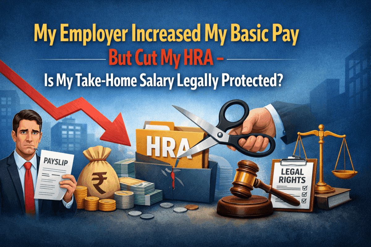 My Employer Increased My Basic Pay But Cut My HRA – Is My Take-Home Salary Legally Protected?