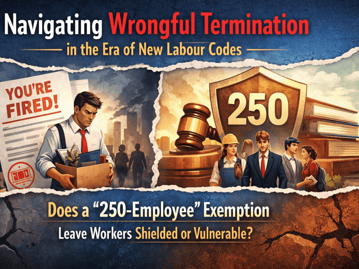 Navigating Wrongful Termination in the Era of New Labour Codes: Does a "250-Employee" Exemption Leave Workers Shielded or Vulnerable?