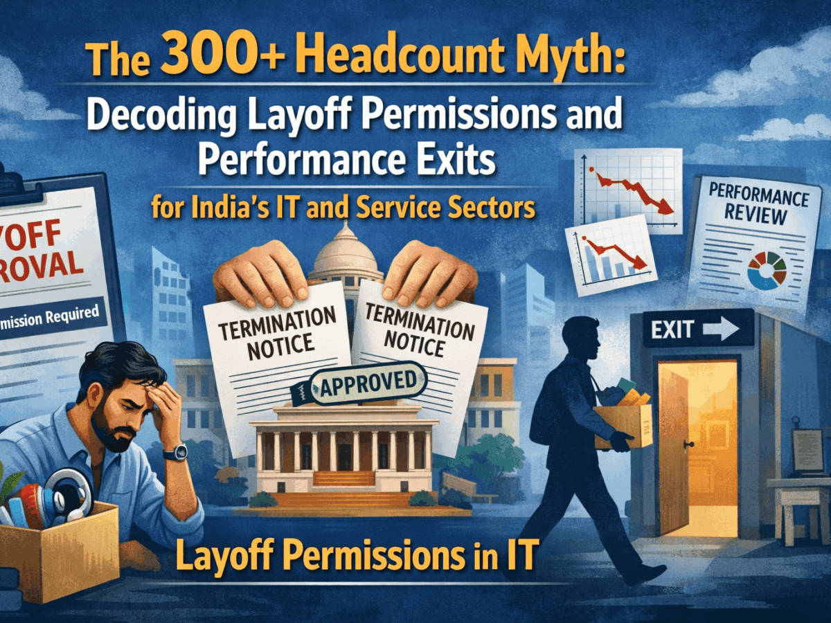 The 300+ Headcount Myth: Decoding Layoff Permissions and Performance Exits for India‘s IT and Service Sectors