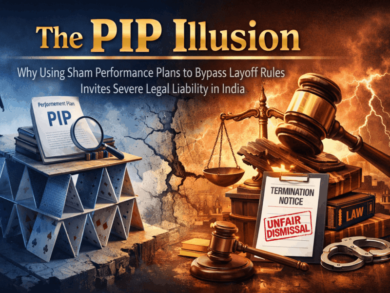 The PIP Illusion: Why Using Sham Performance Plans to Bypass Layoff Rules Invites Severe Legal Liability in India