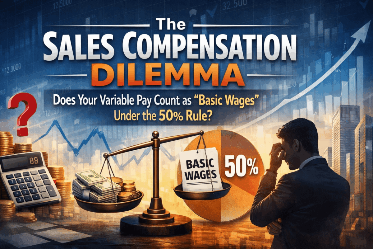 The Sales Compensation Dilemma: Does Your Variable Pay Count as “Basic Wages” Under the 50% Rule?